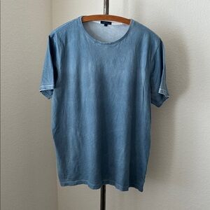 Patrick Assaraf blue t-shirt sz XL 100% cotton EUC